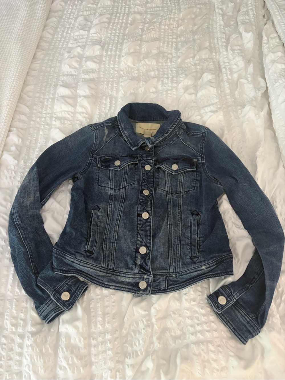 Pilcro Indigo Blue Denim Jacket Anthropologie